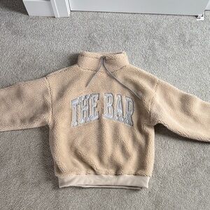 The Bar - GIGI DRAWSTRING SWEATSHIRT NUDE/GREY